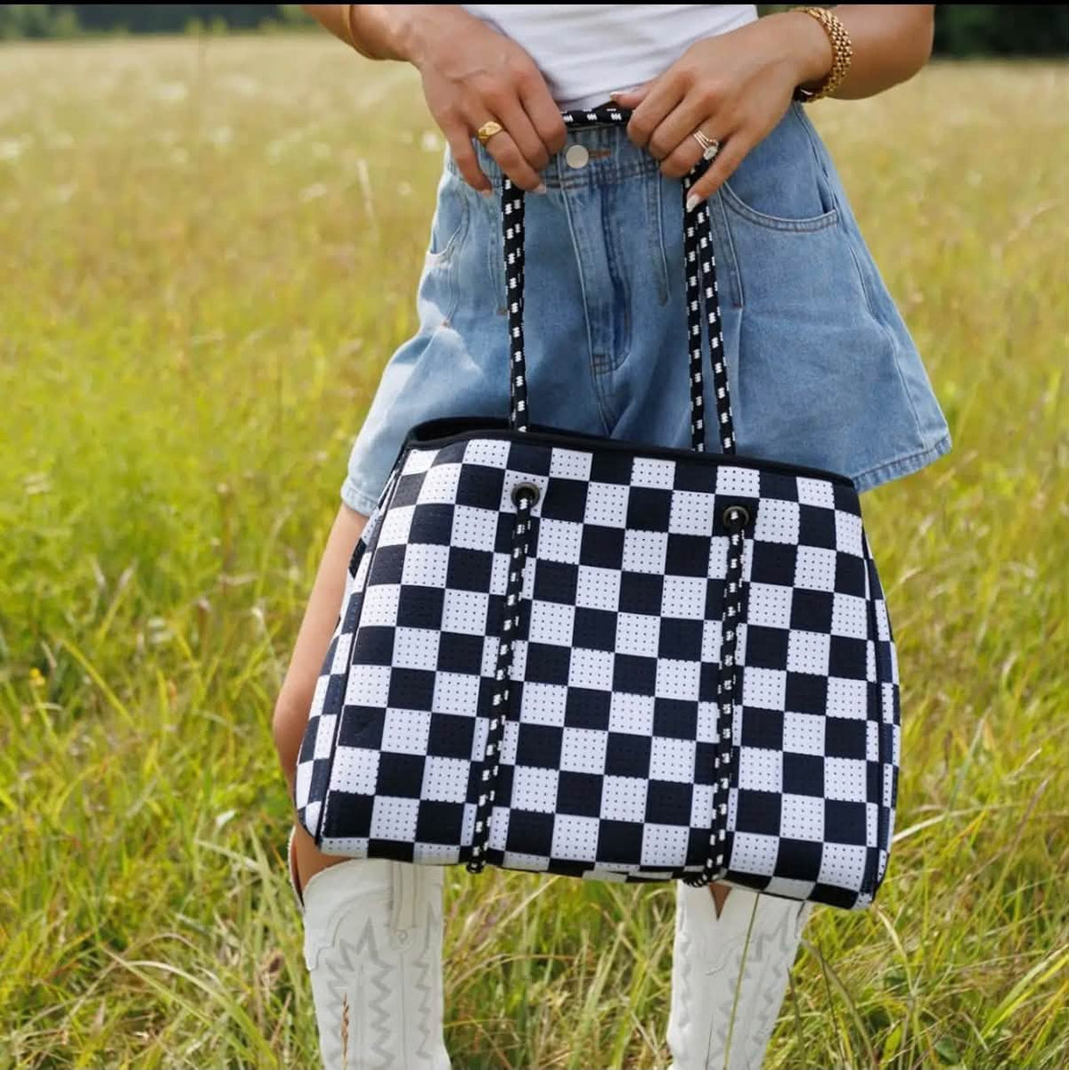 Checkered Handbag